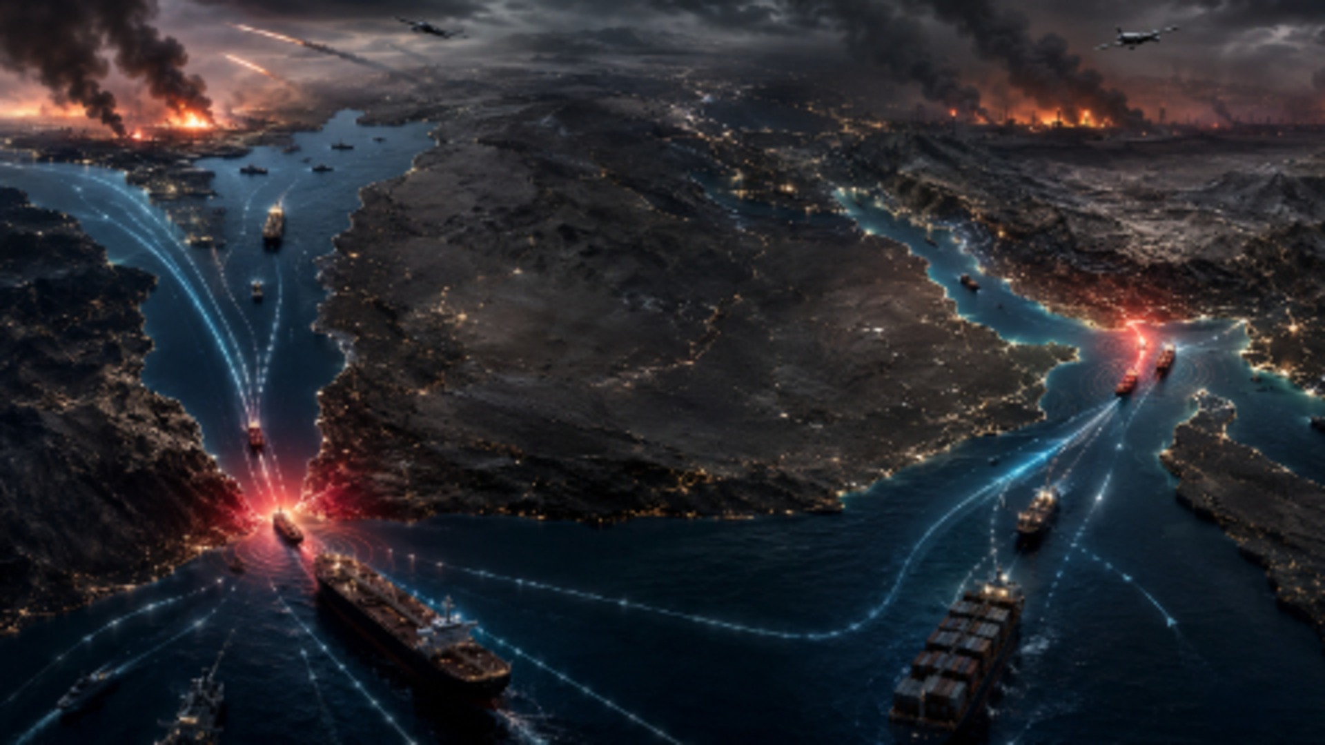Around 1,400 Ship Transits This Month as Traffic Through Hormuz Falls by 90% and Bab el-Mandeb Slows Sharply
