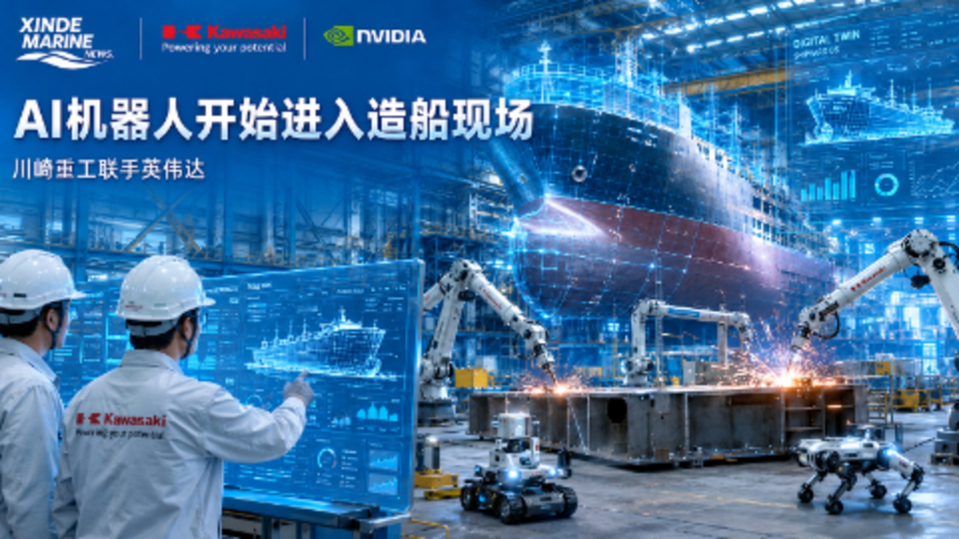 Kawasaki Heavy Industries Teams Up with NVIDIA on Next-Generation Digital Shipyard