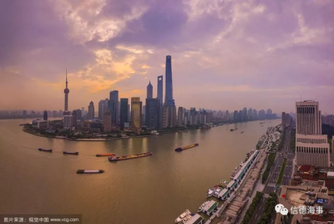 Emitting Black Smoke in China Huangpu River is Proh