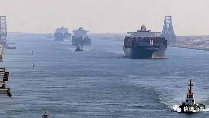 苏伊士运河5艘大型船舶连环撞船事故案