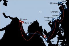 中远海控双品牌“大连至南亚次大陆直航
