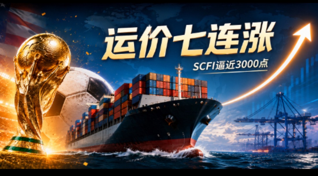 Container Freight Rates Surge as SCFI Nears 3,000 Points
