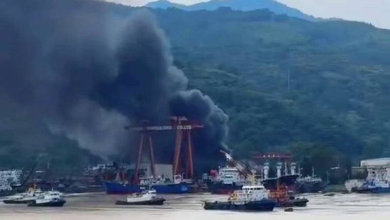 Explosion at a shipyard in Fujian, China leaves 12 injured