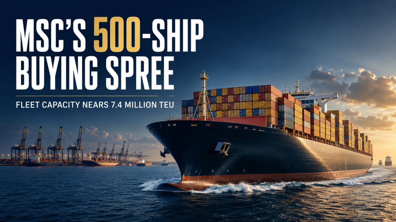 MSC’s 500-Ship Secondhand Buying Spree Pushes Fleet Capacity Close to 7.4 Million TEU