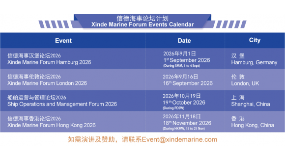 信德海事论坛计划 Xinde Marine Forum Events 