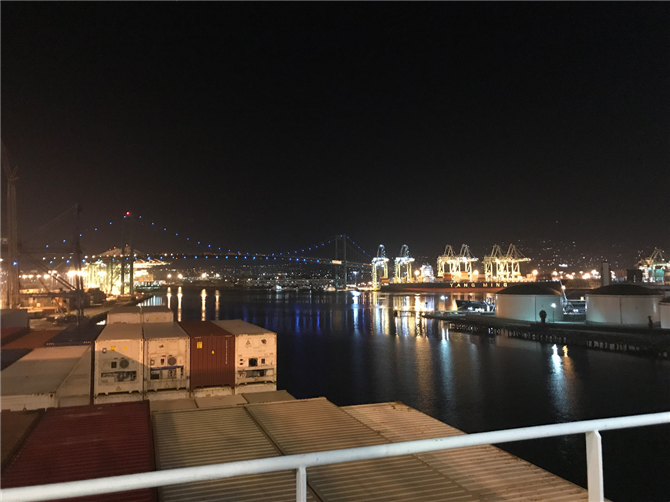 OOCL MEXICO靠港洛杉矶（在GTA5里去过好多次，终于来啦）