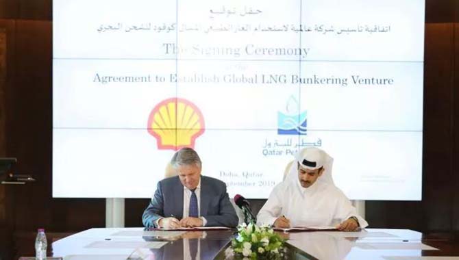 卡塔尔石油与壳牌组建全球LNG加注合资公