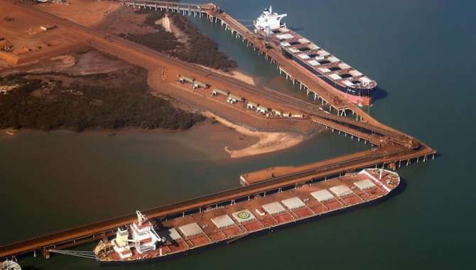 Iron ore arrivals at Chinese ports rebounded on wee