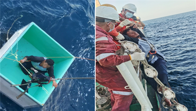 台诚轮“TAI HONESTY”太平洋救助落水人员