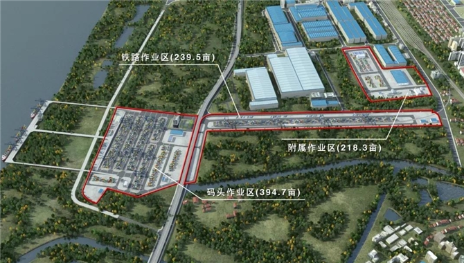 年吞吐100万TEU，武汉阳逻国际港水铁联运