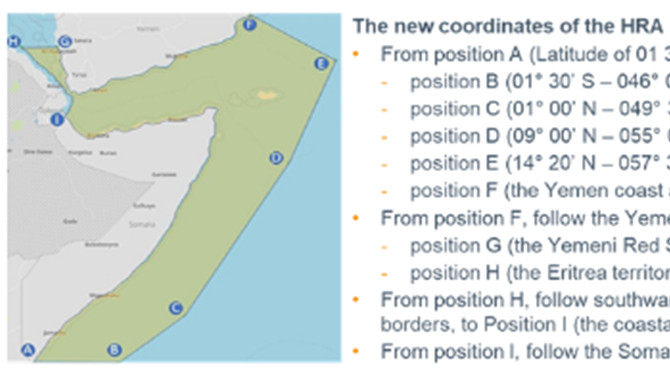 Indian Ocean piracy 'High Risk Area' reduced