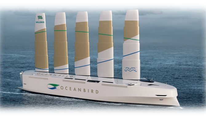 AlfaWall Oceanbird翼帆动力技术，助大型远洋