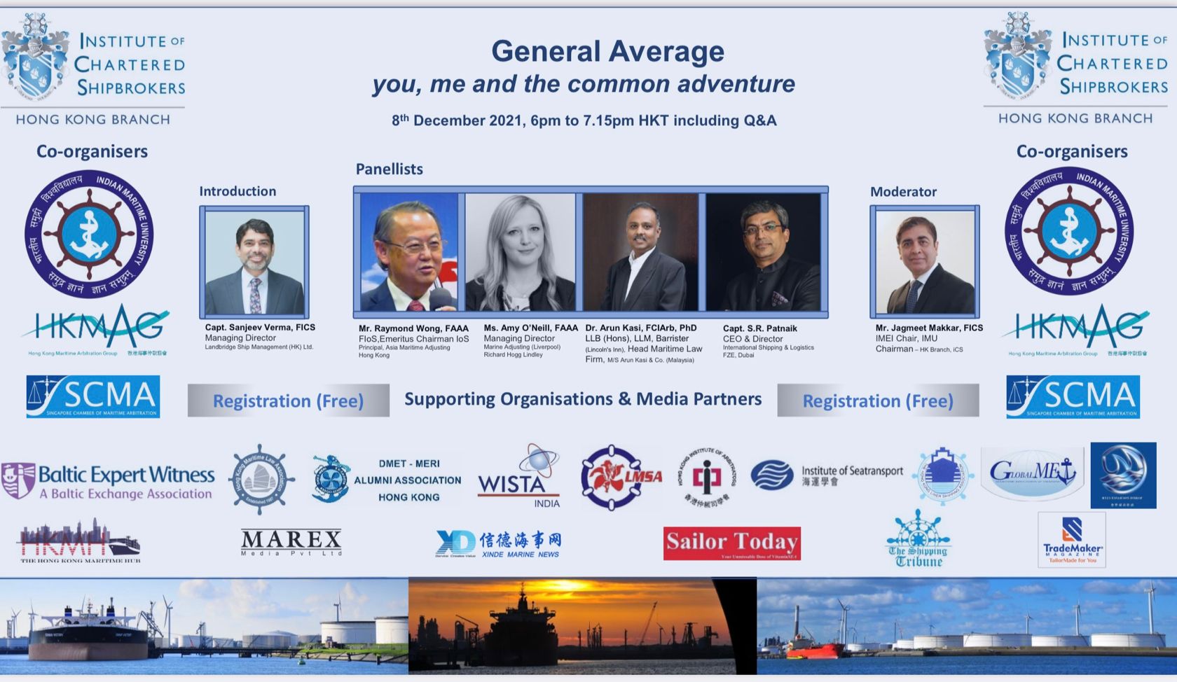 An ICS - Hong Kong Event on General Average be held