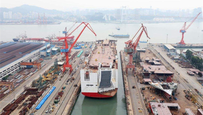 China constructs the world's largest ro-ro ship