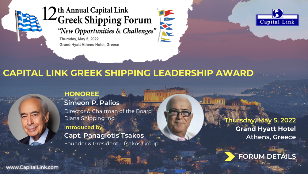 May 5| Capital Link's 12th Annual Greek Shipping Fo