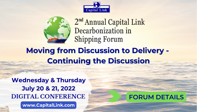 July 20 - 21 | Capital Link's 2nd Annual Decarboniz