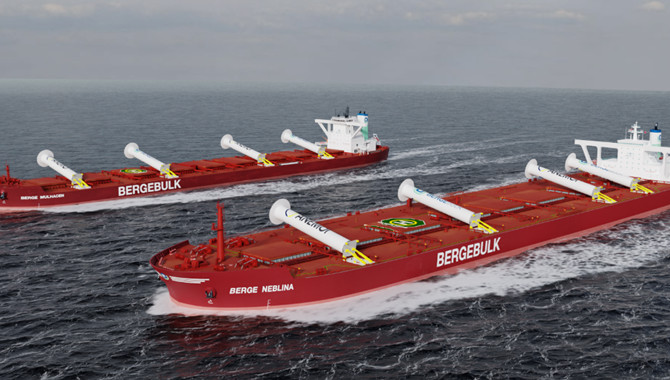 Berge Bulk vessels to receive Anemoi Rotor Sails in