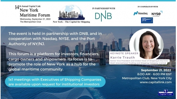 Capital Link's 14th Annual New York Maritime Forum