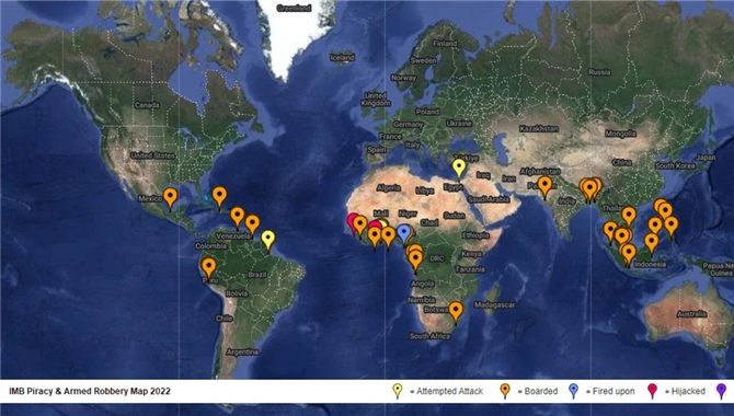 全球海盗趋势和高风险海域概览