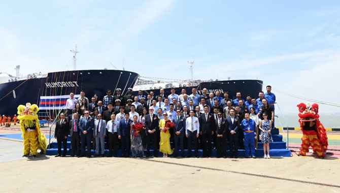 Jiangnan Shipyard named two 93,000 m3 VLGCs on the 