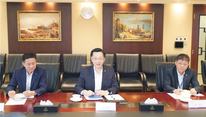 王永新会见青岛双瑞总经理付洪田