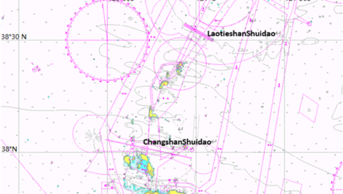 Navigation Restricted Areas of Miaodao Archipelago 