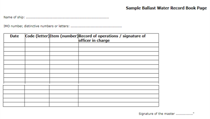 新规速递 | 《船舶压载水记录簿》的这些