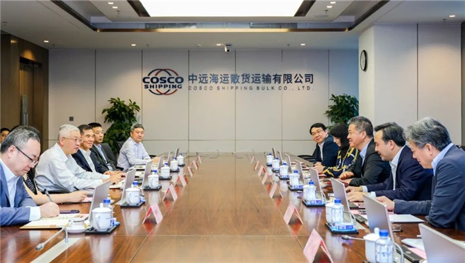 中远海运集运董事长陶卫东密集拜访中远