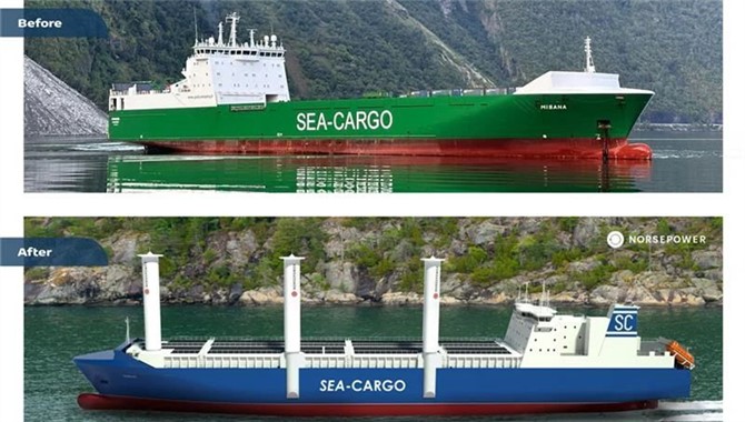 Sea-Cargo再购Norsepower旋筒风帆 两RoRo船将加