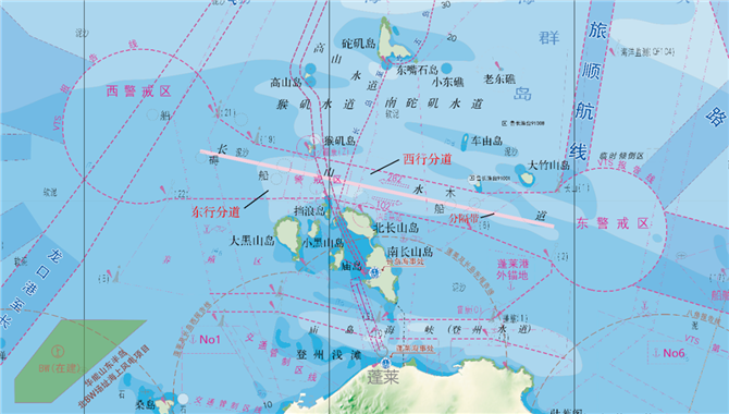 这里有一份《长山水道船舶定线制水域船