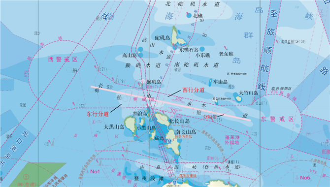 《长山水道船舶定线制水域船舶航行航法