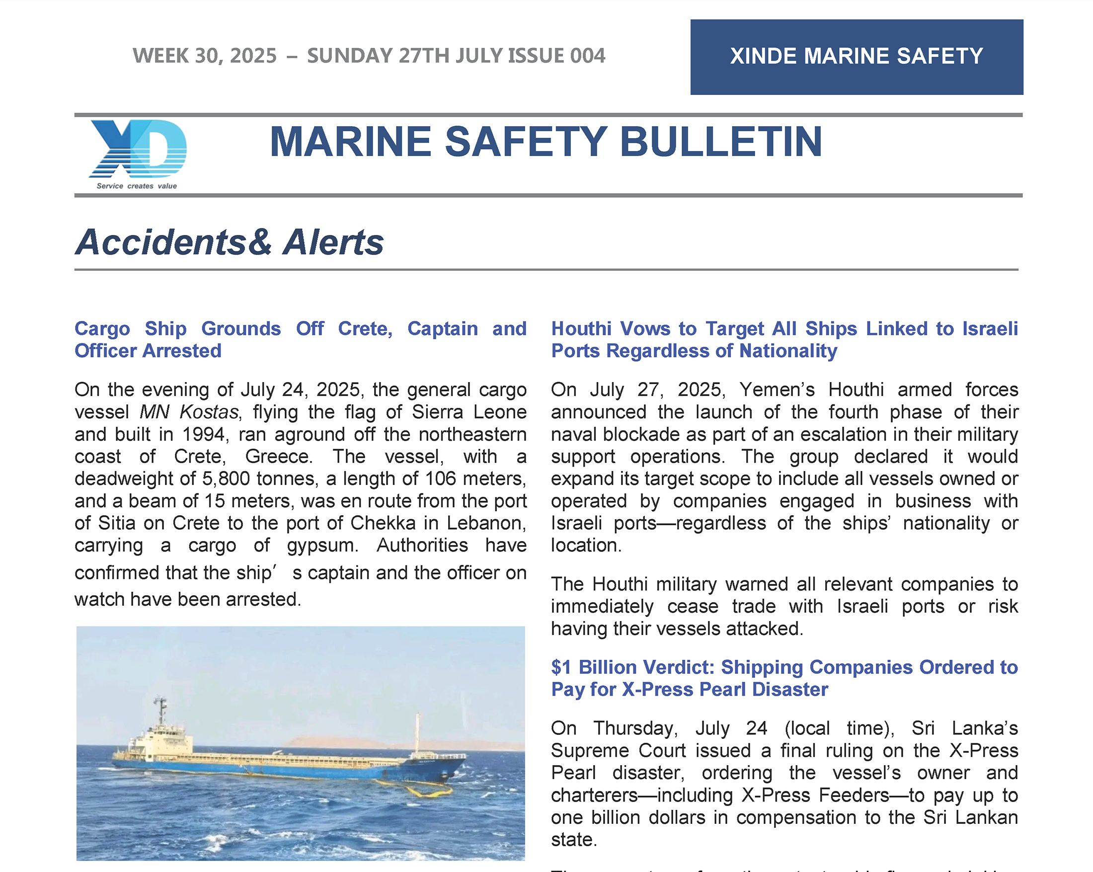 Never cross safety red line!——XINDE M
