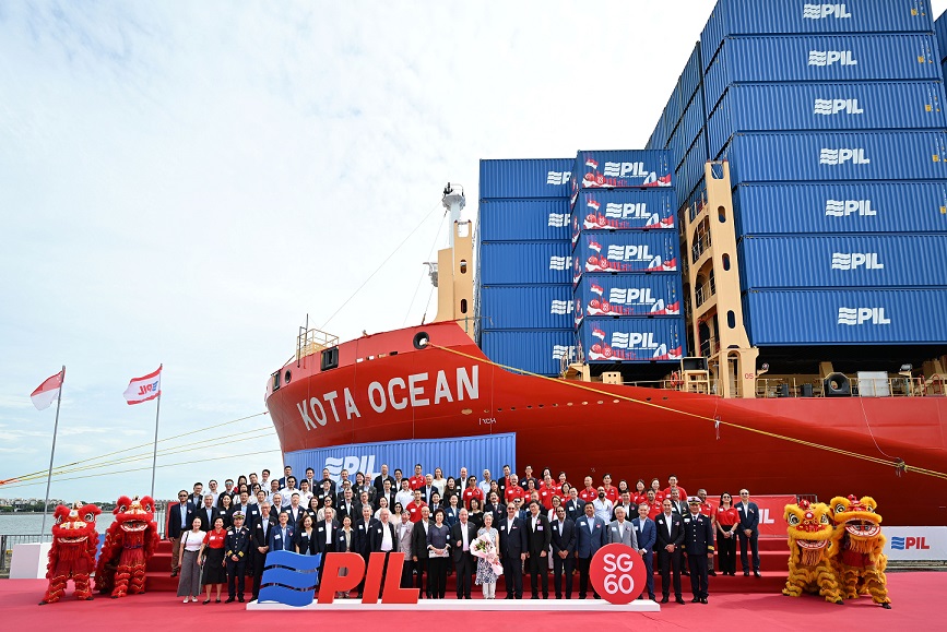PIL Celebrates SG60 with first SG60 container ship 