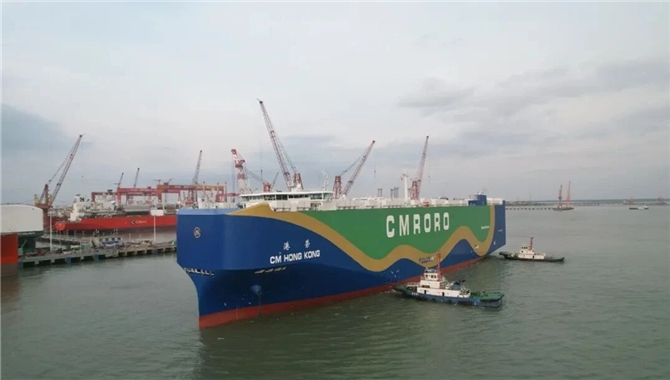 全球首艘！9300CEU甲醇双燃料动力滚装船交