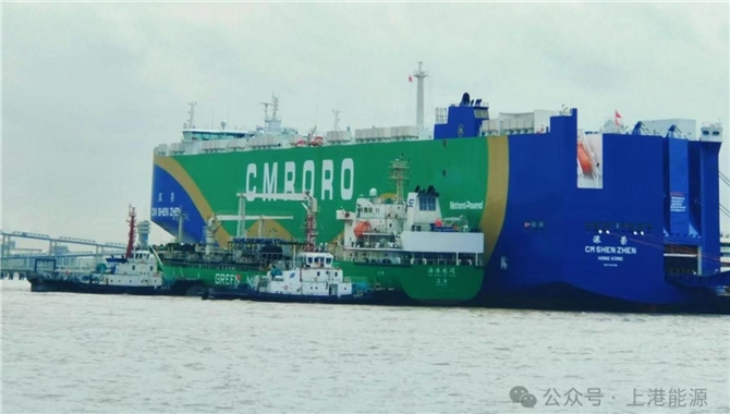 2000吨甲醇“即到即加”！上海港绿色甲醇