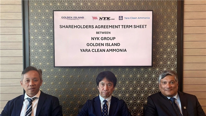 NYK、Golden Island、Yara联手布局新加坡绿氨